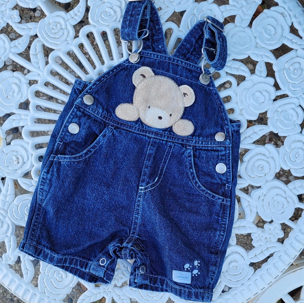 Carters | Teddy 🧸denim overalls